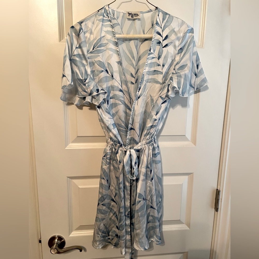 Robe-Show me your mumu blue fern Small. SS